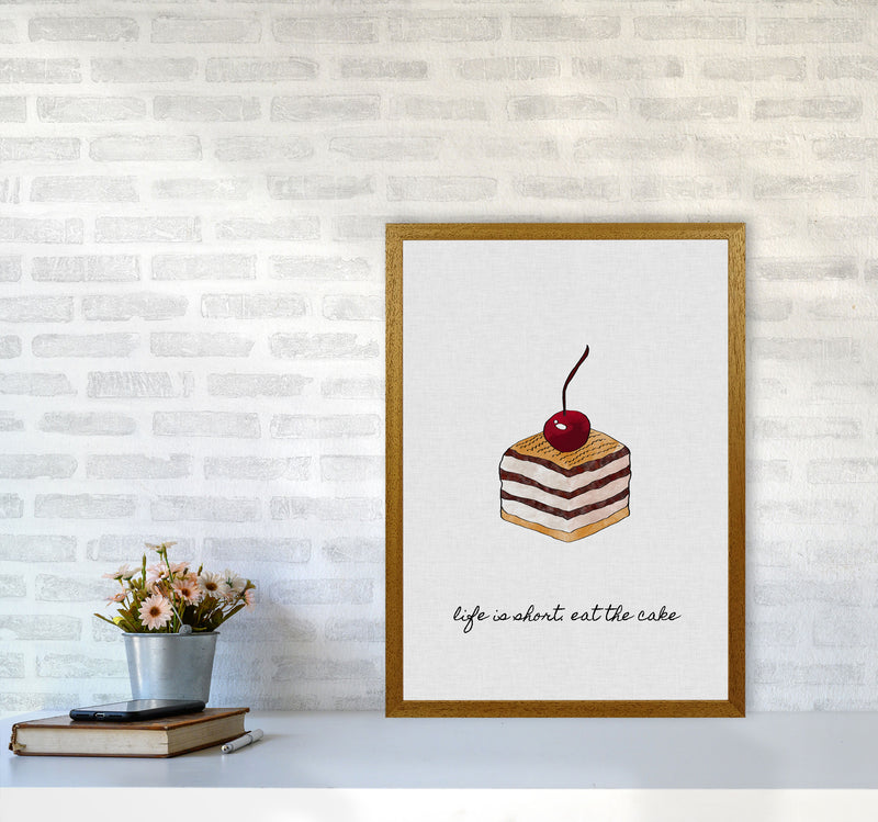 Life Is Short Print By Orara Studio, Framed Kitchen Wall Art A2 Print Only