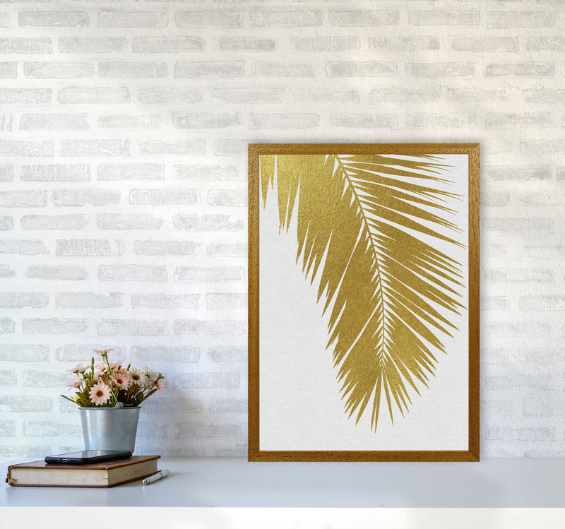 Palm Leaf Gold I Print By Orara Studio, Framed Botanical & Nature Art Print A2 Print Only