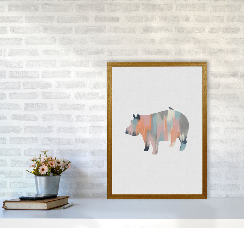 Pastel Hippo Print By Orara Studio Animal Art Print A2 Print Only