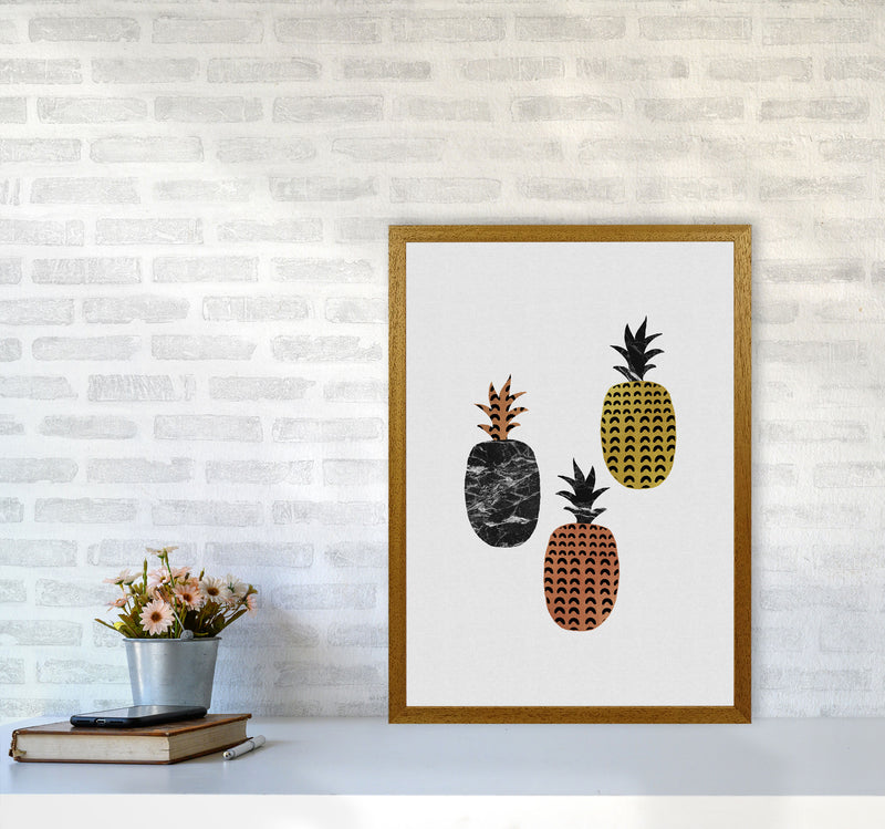 Pineapples Print By Orara Studio, Framed Kitchen Wall Art A2 Print Only