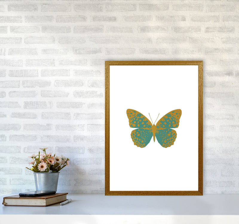 Teal Butterfly Print By Orara Studio Animal Art Print A2 Print Only