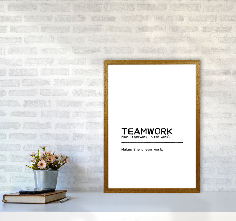 Teamwork Dream Definition Quote Print By Orara Studio A2 Print Only