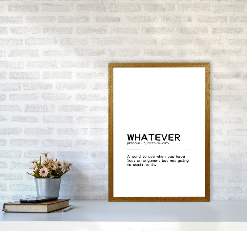 Whatever Lost Definition Quote Print By Orara Studio A2 Print Only
