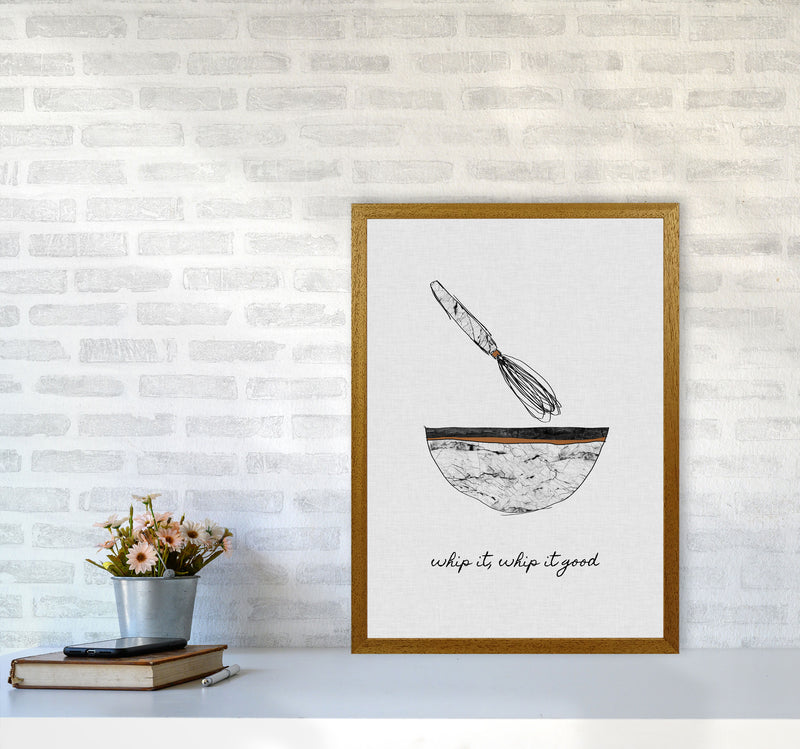 Whip It Good Print By Orara Studio, Framed Kitchen Wall Art A2 Print Only