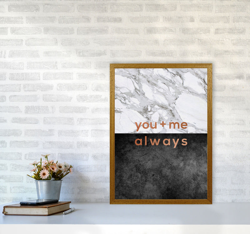 You & Me Always Couples Quote Print By Orara Studio A2 Print Only