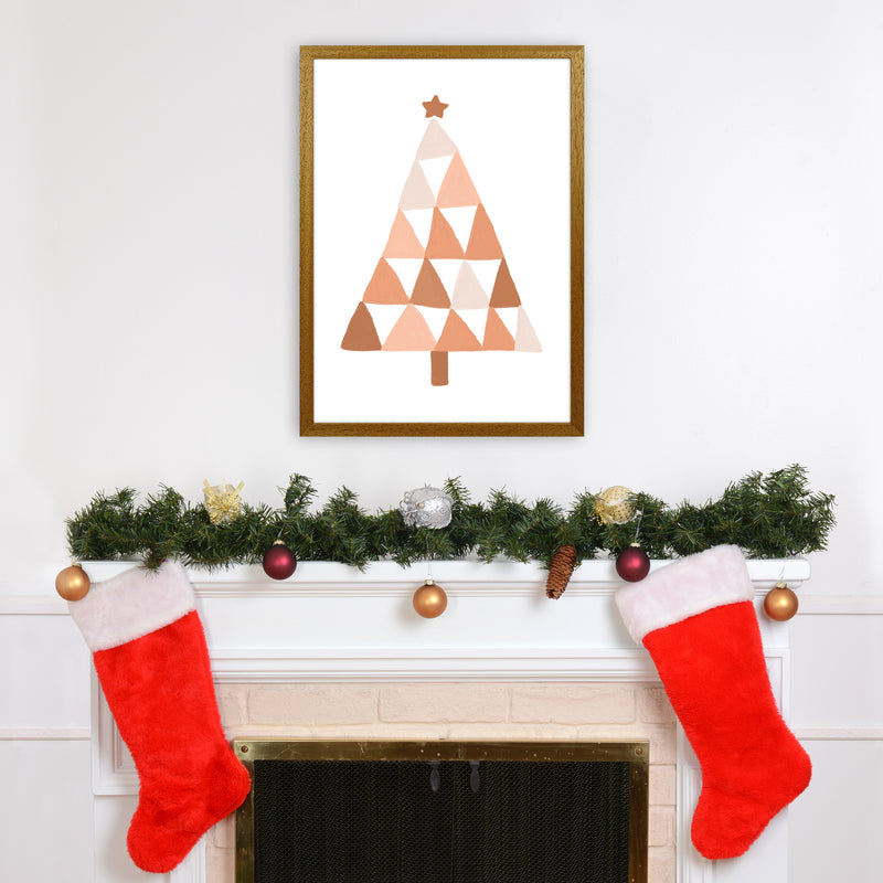 Pastel Christmas Tree Christmas Art Print by Orara Studio A2 Print Only