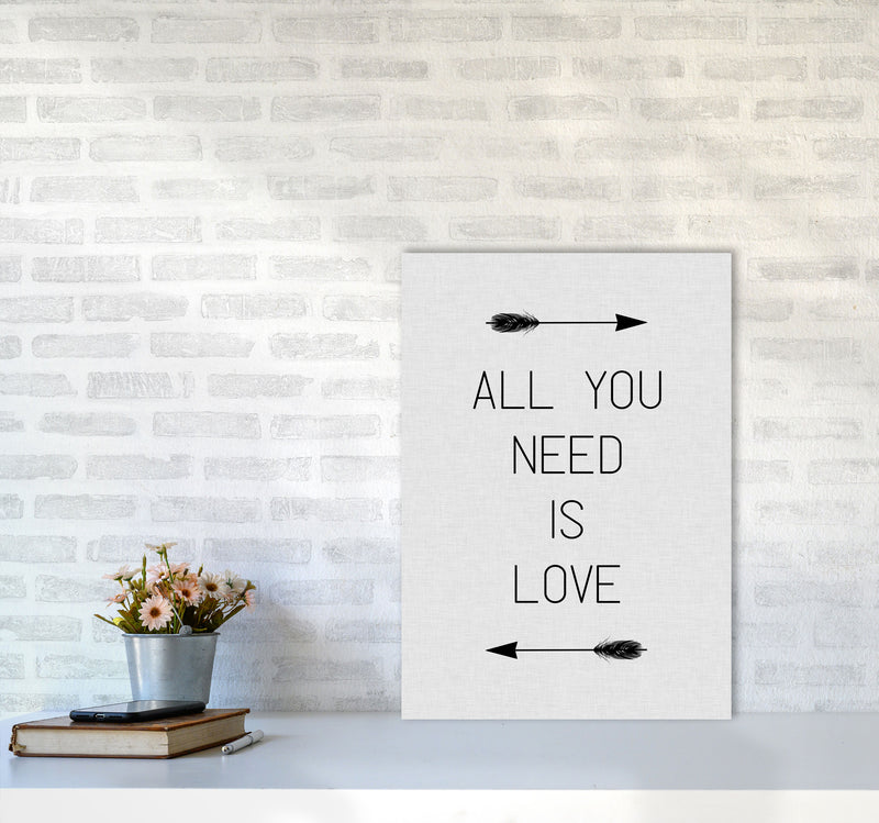 All You Need Is Love Print By Orara Studio A2 Black Frame