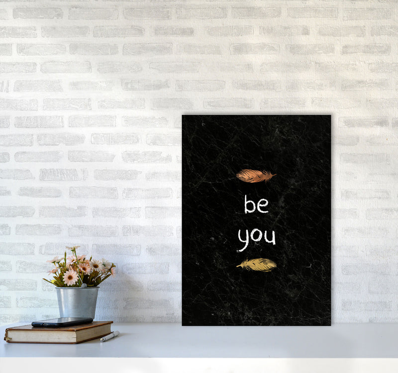 Be You Nursery Quote Print By Orara Studio A2 Black Frame