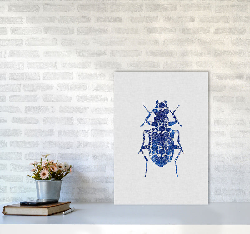 Blue Beetle II Print By Orara Studio Animal Art Print A2 Black Frame