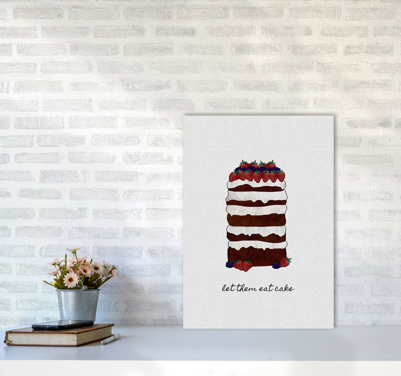 Let Them Eat Cake Print By Orara Studio, Framed Kitchen Wall Art A2 Black Frame