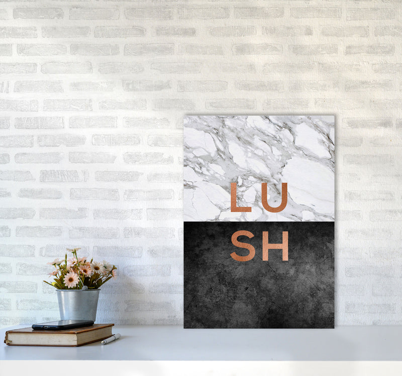 Lush Copper Quote Print By Orara Studio A2 Black Frame