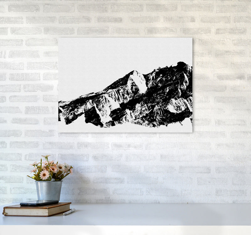 Mountains I Print By Orara Studio, Framed Botanical & Nature Art Print A2 Black Frame