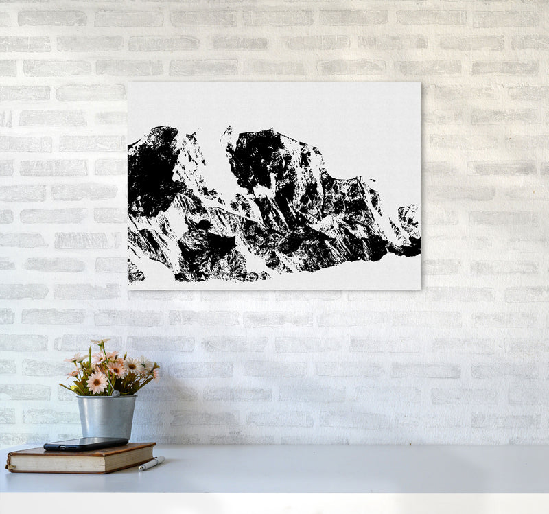 Mountains II Print By Orara Studio, Framed Botanical & Nature Art Print A2 Black Frame