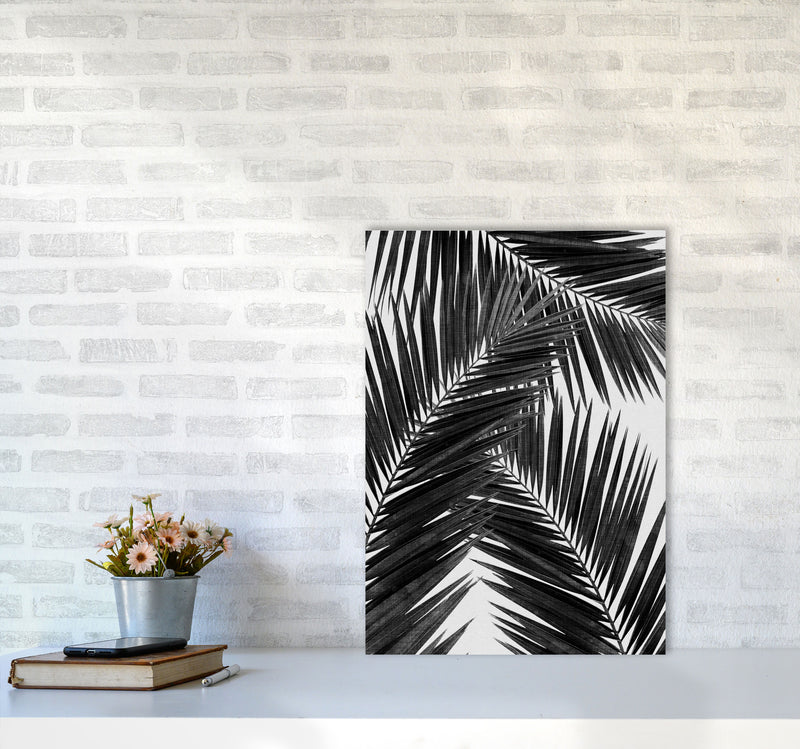 Palm Leaf Black & White III Print By Orara Studio A2 Black Frame