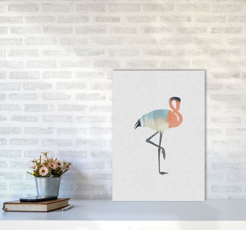Pastel Flamingo Print By Orara Studio Animal Art Print A2 Black Frame