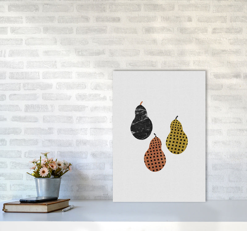 Pears Print By Orara Studio, Framed Kitchen Wall Art A2 Black Frame