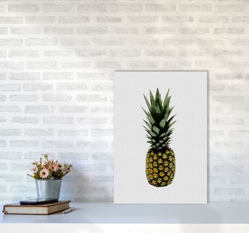 Pineapple Print By Orara Studio, Framed Kitchen Wall Art A2 Black Frame