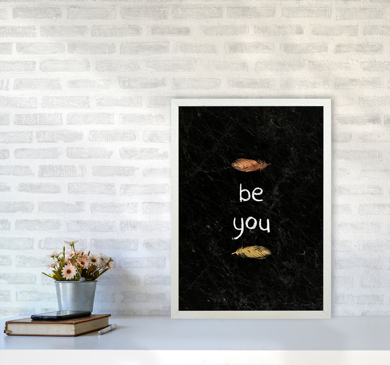 Be You Nursery Quote Print By Orara Studio A2 Oak Frame