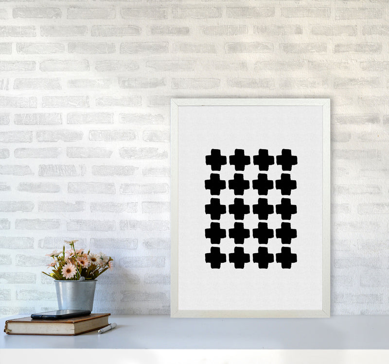 Black And White Abstract III Print By Orara Studio A2 Oak Frame