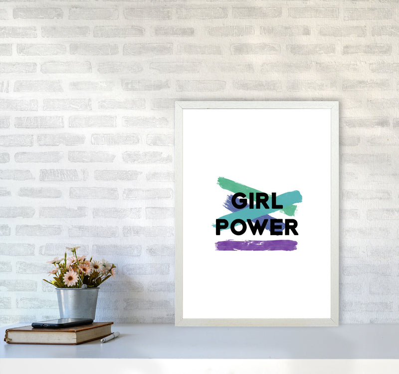 Girl Power Feminist Quote Print By Orara Studio A2 Oak Frame