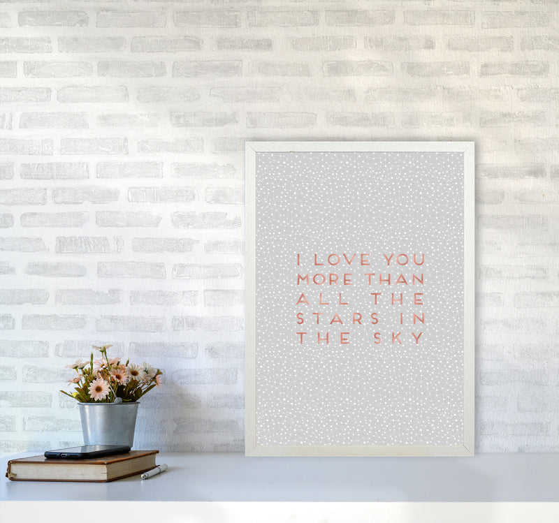 I Love You Quote Print By Orara Studio A2 Oak Frame