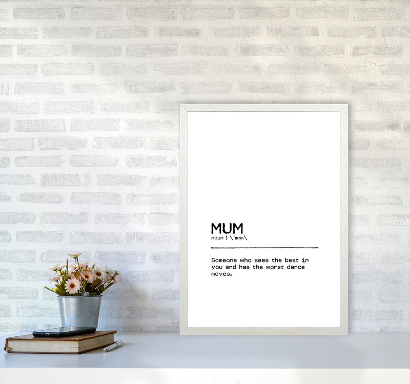 Mum Best Definition Quote Print By Orara Studio A2 Oak Frame