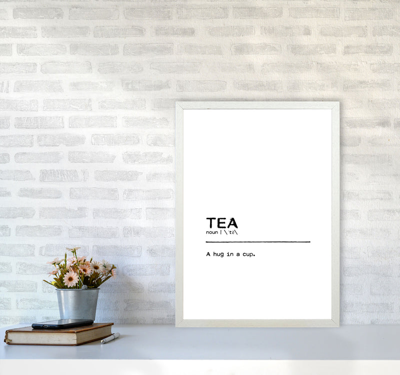 Tea Hug Definition Quote Print By Orara Studio A2 Oak Frame
