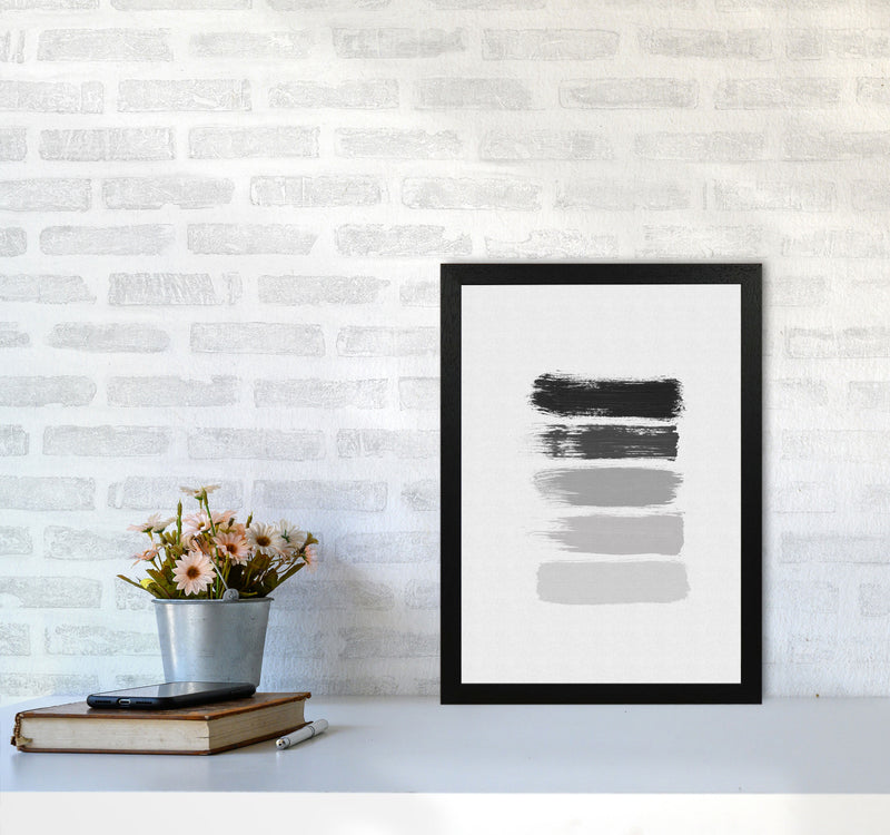 Black And White Stripes Print By Orara Studio A3 White Frame