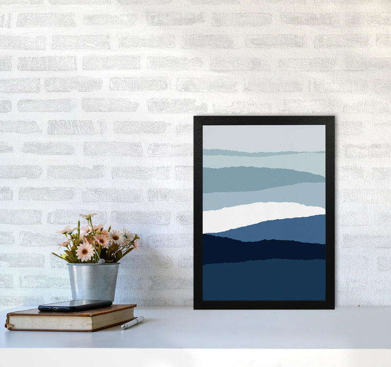 Blue Abstract II Print By Orara Studio A3 White Frame
