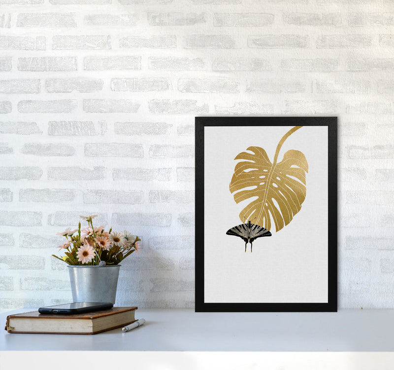 Butterfly & Monstera Leaf Print By Orara Studio A3 White Frame