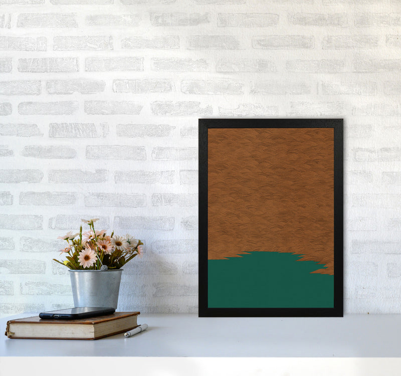 Copper & Green Landscape Print By Orara Studio A3 White Frame