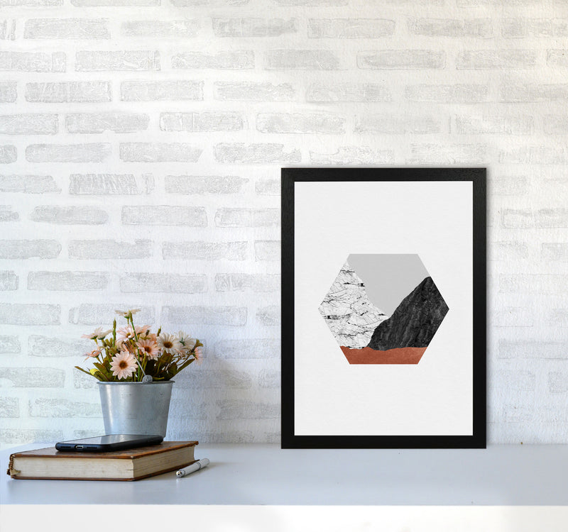 Copper Geometric I Print By Orara Studio A3 White Frame
