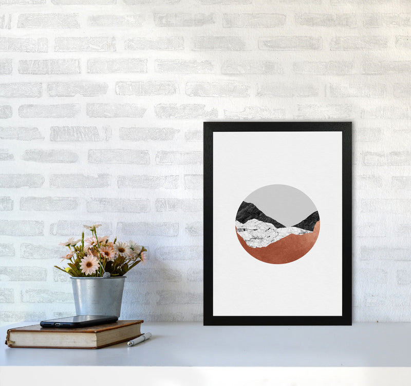 Copper Geometric III Print By Orara Studio A3 White Frame