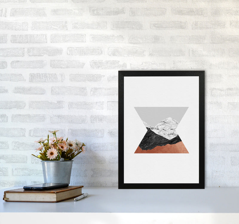 Copper Geometric IV Print By Orara Studio A3 White Frame