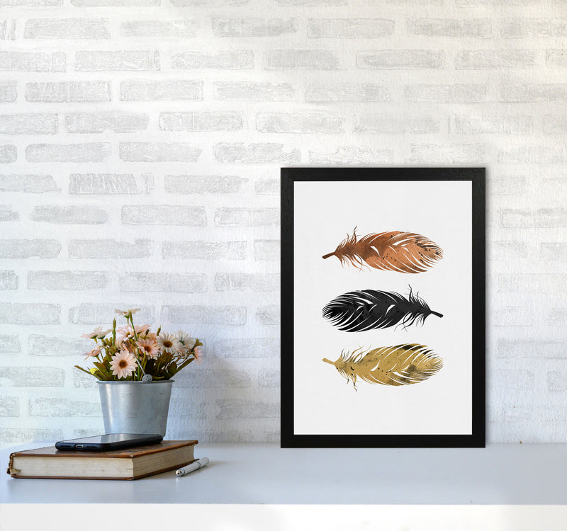 Feathers Print By Orara Studio, Framed Botanical & Nature Art Print A3 White Frame