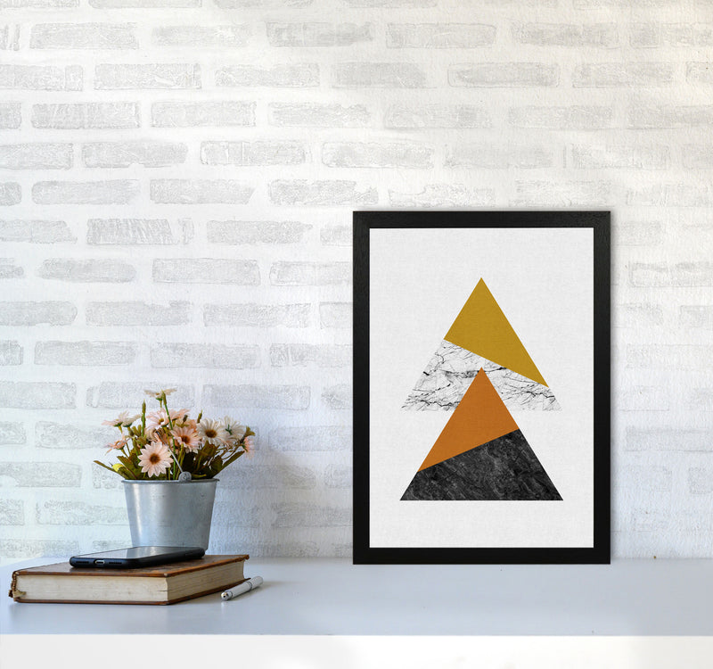 Geometric Triangles Print By Orara Studio A3 White Frame