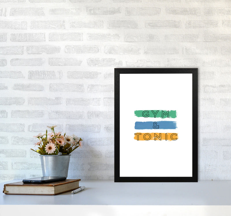 Gym & Tonic Print By Orara Studio, Framed Kitchen Wall Art A3 White Frame