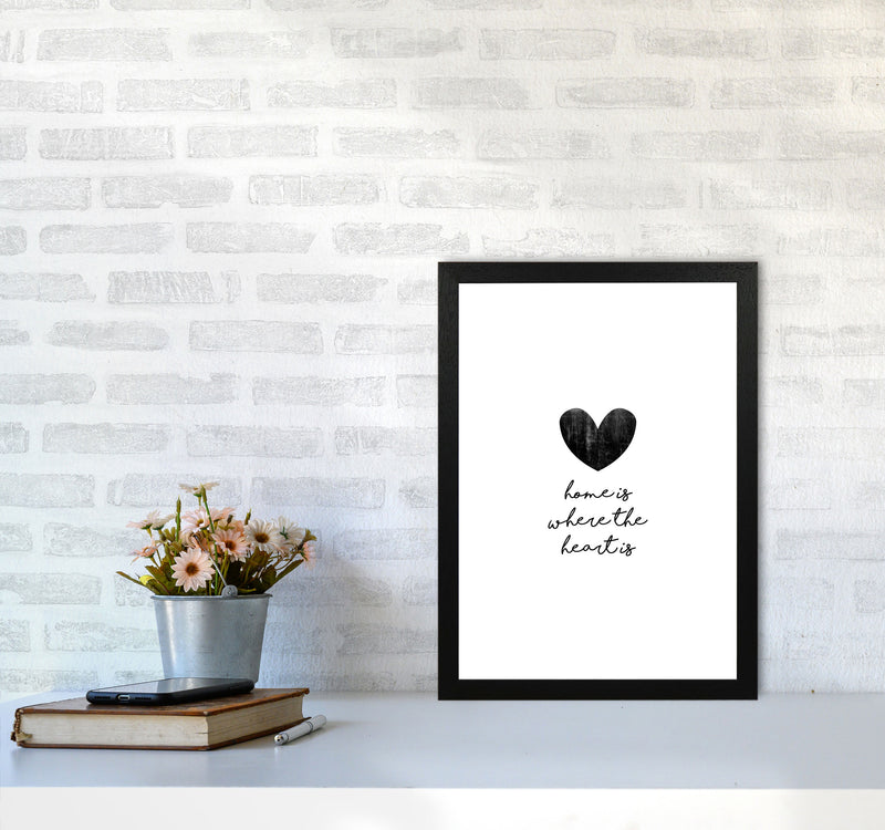 Home Is Where The Heart Is Print By Orara Studio A3 White Frame