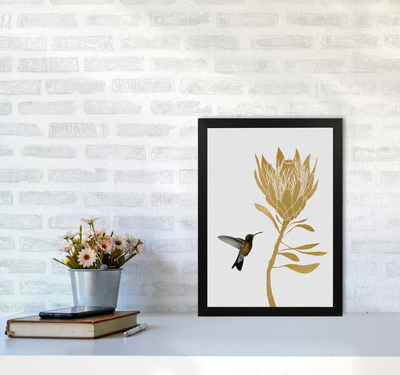 Hummingbird & Flower I Print By Orara Studio A3 White Frame
