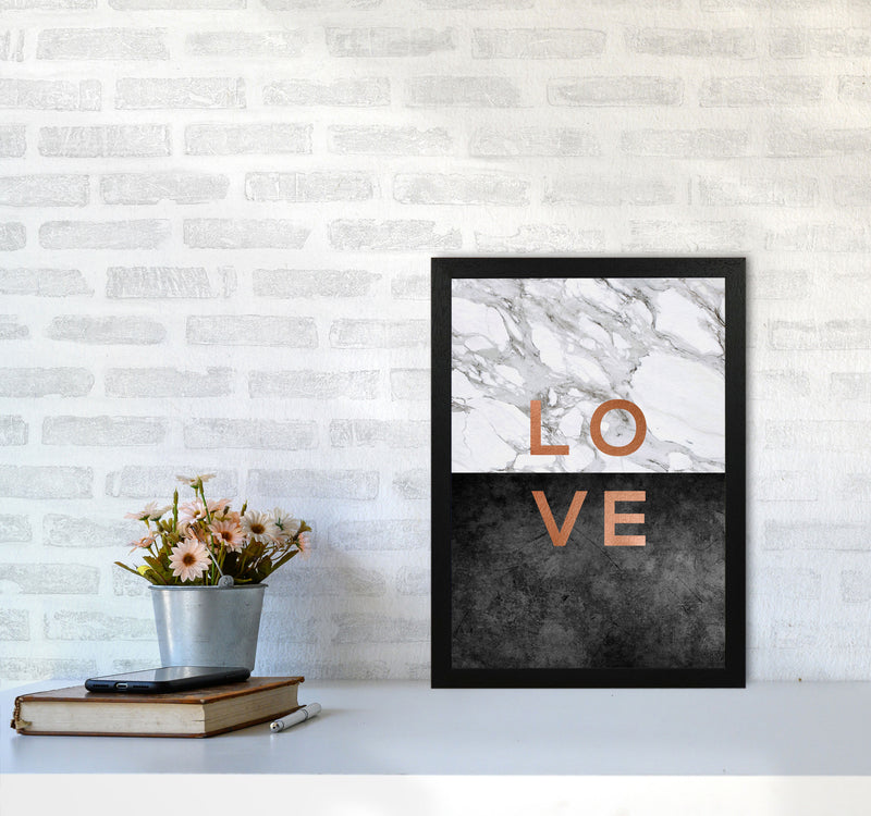 Love Copper Quote Print By Orara Studio A3 White Frame