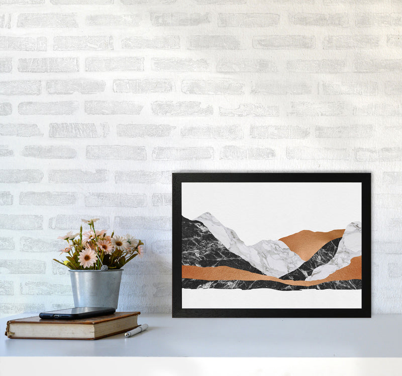 Marble Landscape I Print By Orara Studio, Framed Botanical & Nature Art Print A3 White Frame