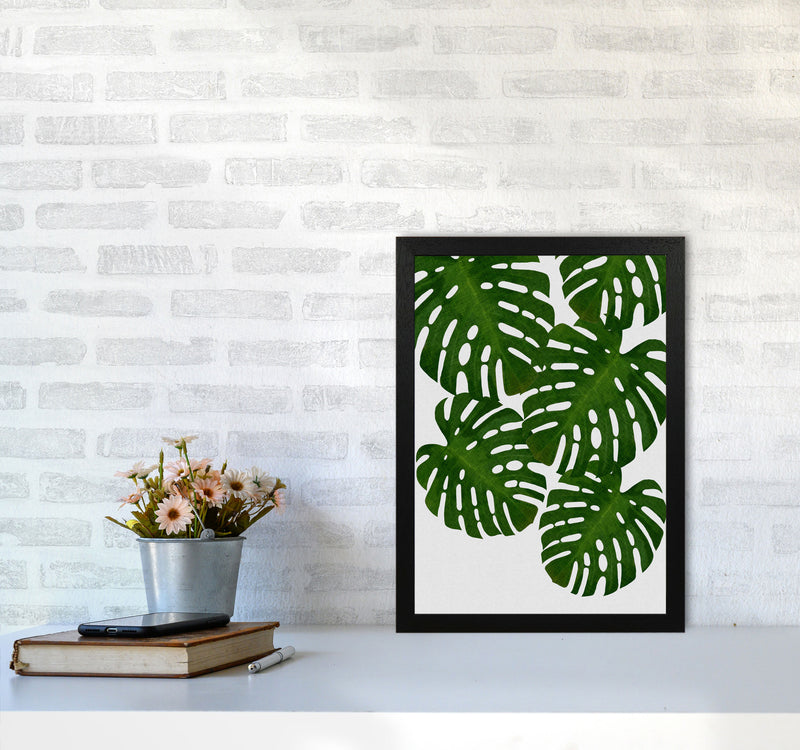 Monstera Leaf I Print By Orara Studio, Framed Botanical & Nature Art Print A3 White Frame