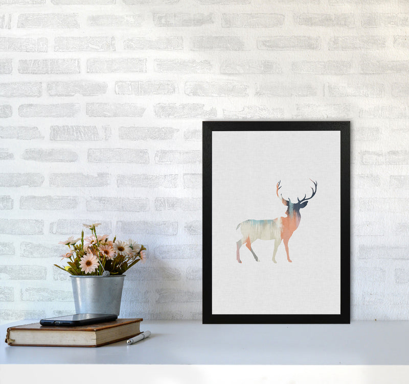 Pastel Deer I Print By Orara Studio Animal Art Print A3 White Frame