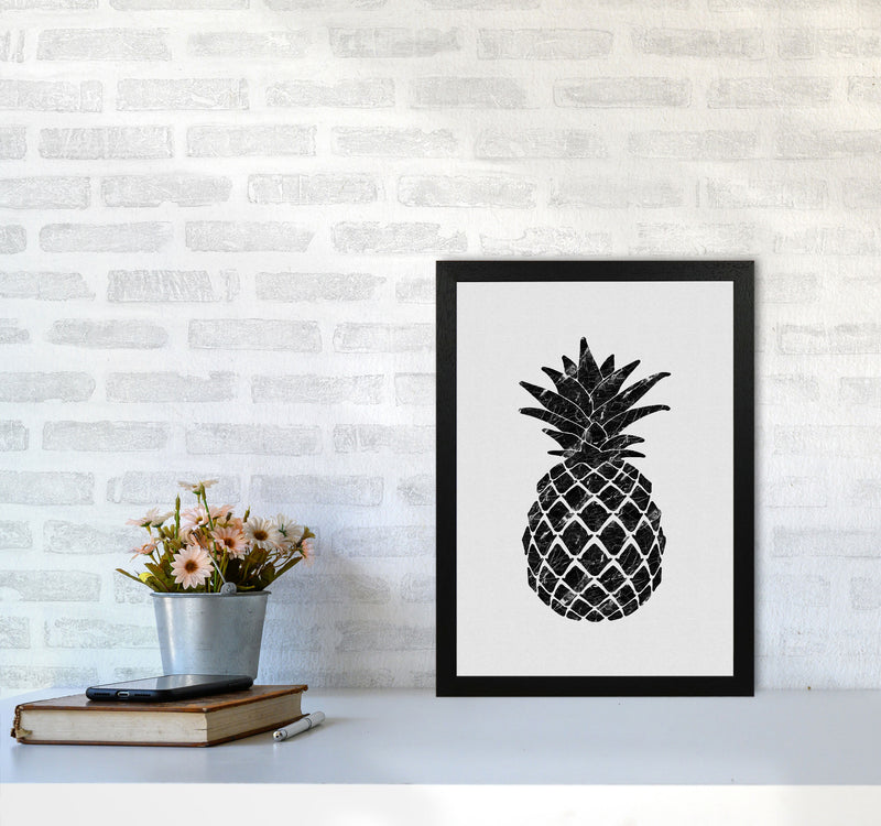 Pineapple Marble Print By Orara Studio, Framed Kitchen Wall Art A3 White Frame