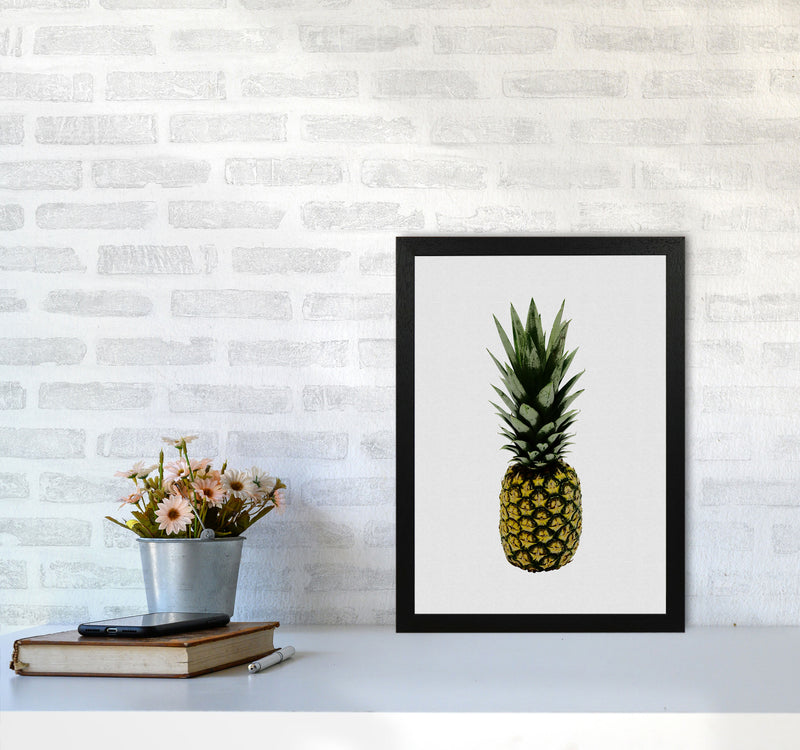Pineapple Print By Orara Studio, Framed Kitchen Wall Art A3 White Frame