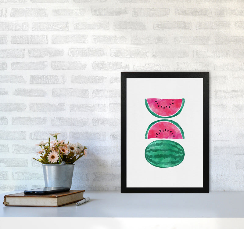 Watermelons Print By Orara Studio, Framed Kitchen Wall Art A3 White Frame
