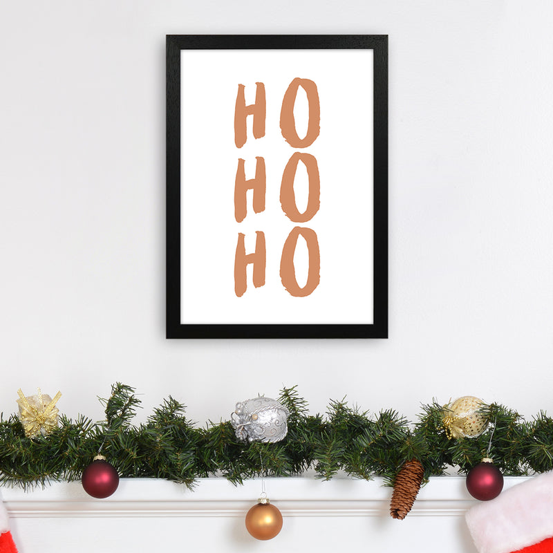 Ho Ho Ho Christmas Art Print by Orara Studio A3 White Frame