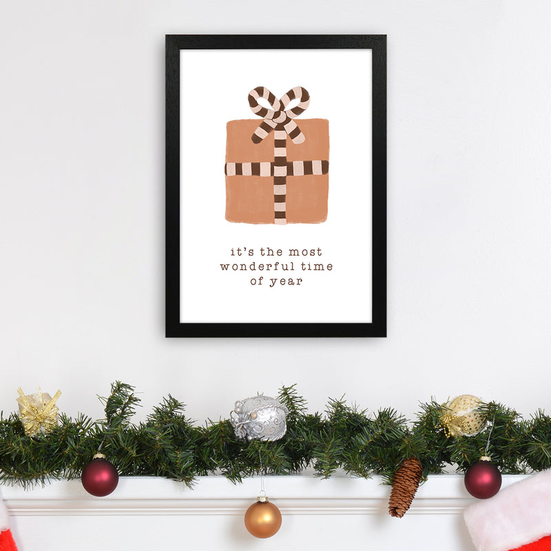 Most Wonderful Time of Year Christmas Art Print by Orara Studio A3 White Frame