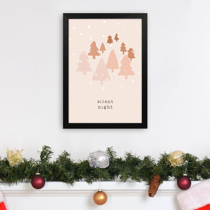 Silent Night Christmas Art Print by Orara Studio A3 White Frame