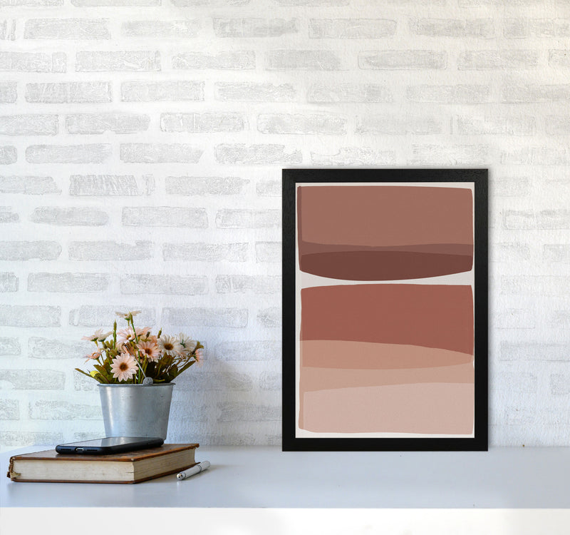 Modern Blush Abstract Art Print by Orara Studio A3 White Frame